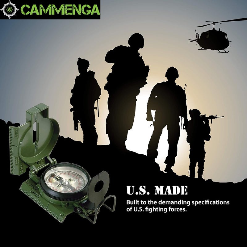 Cammenga CMMG Official US Military Tritium Lensatic Compass - Olive Drab, Waterproof, Handheld - Image 4